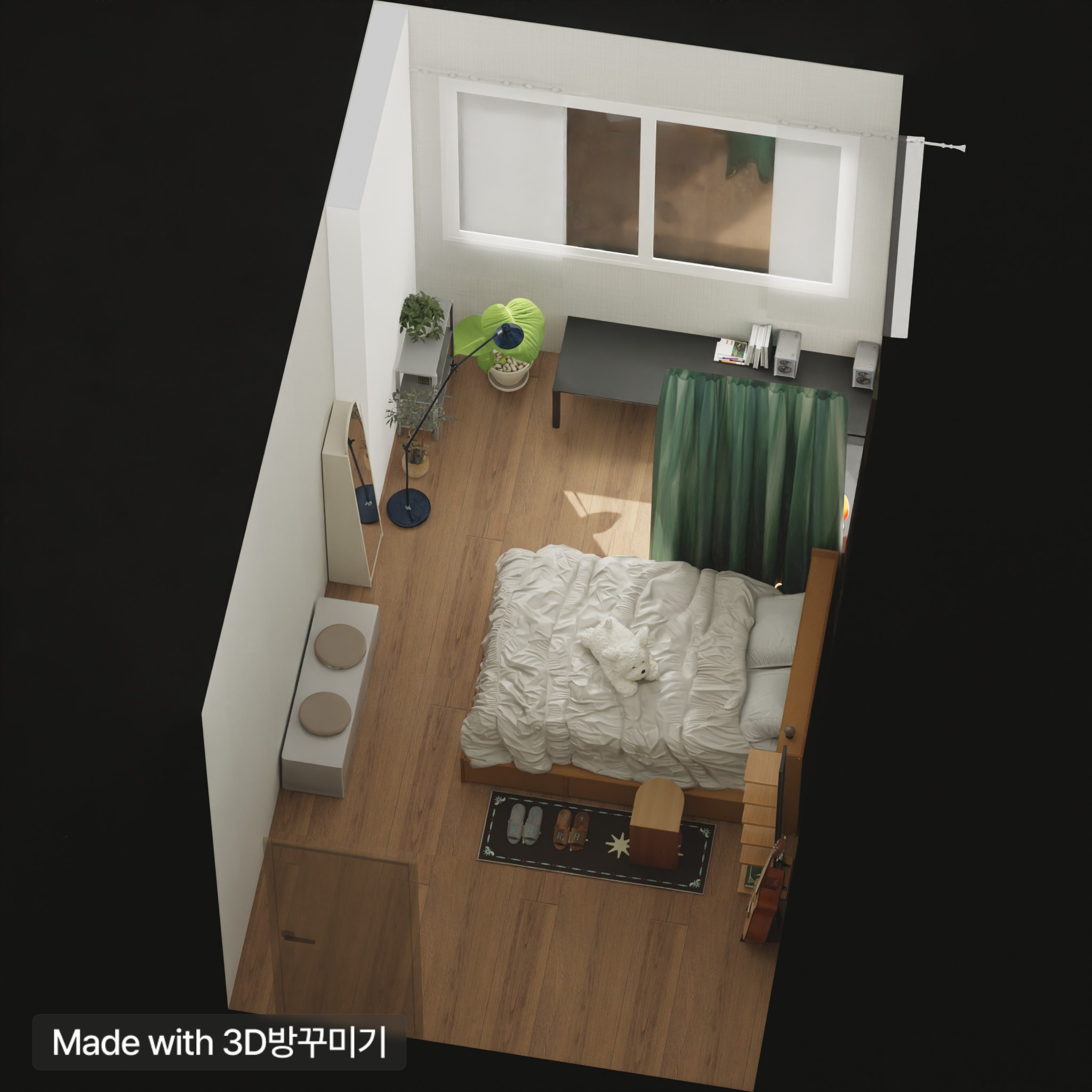 今一人で使っている本家の私の部屋
すぐに彼氏が一緒に暮らす新婚「部屋」になります。
10年以上泊まった私の荷物と家具をすべて外して
ベッドサイズも育てて一緒に使うスペースに変えなければなりませんでした！

重い家具を一人で運んで疲れた
今後どのように家具を配置し、どの家具を使うべきかを直接モデリングしてみると意欲が生き返らないのかと
未来の部屋を作ってみました！

作ったらすぐにその姿になって欲しいので力が
出ます！


 #3D Room Decorating #10평미만 #Furniture Arrangement #Interior #Pocket Room #Room Decorating #3D Mobile